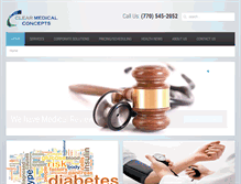 Tablet Screenshot of clearmedicalconcepts.com